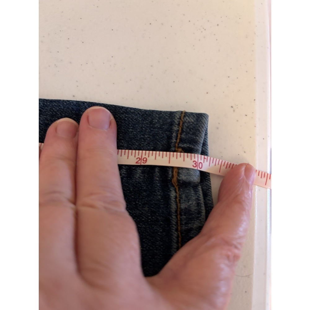 Lands' End Womens 18 High Rise Ankle Jeans Blue‎ Cotton Dark Wash  - NEW - Picture 8 of 9